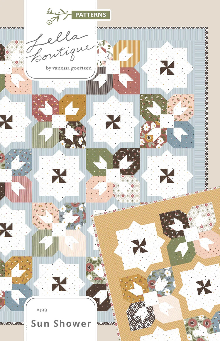Sun Shower Quilt Kit in Sky Garden fabric