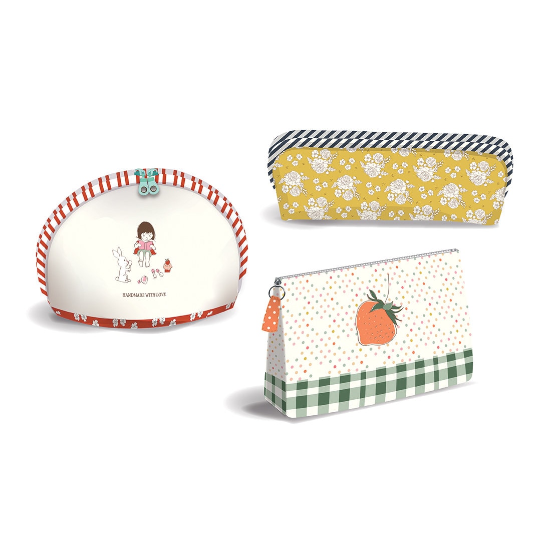 KIKIページ BloomBerry Zipper Pouch Panel | Simple Zipper Pouch - YouTube