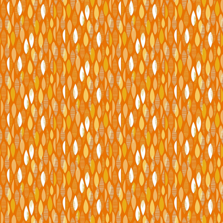 Early Autumn Falling Leaves Orange by Patrick Lose for Northcott Fabrics - 10444-59
