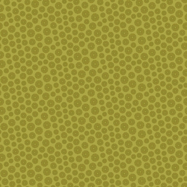 Early Autumn Starbursts Moss by Patrick Lose for Northcott Fabrics - 10447-73