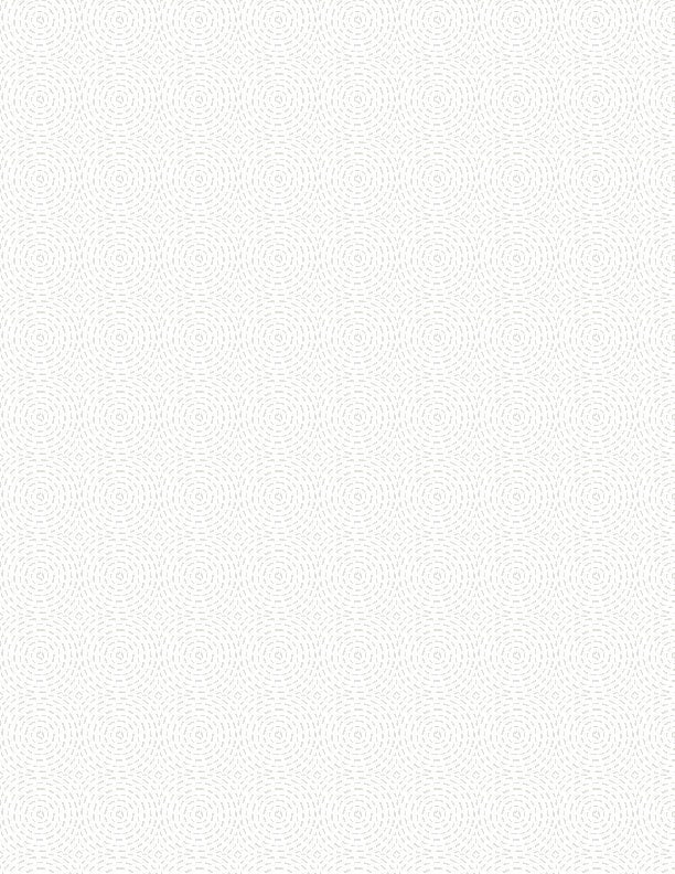 Quilting Circles White on White by Wilmington Prints - 1817 39157 100