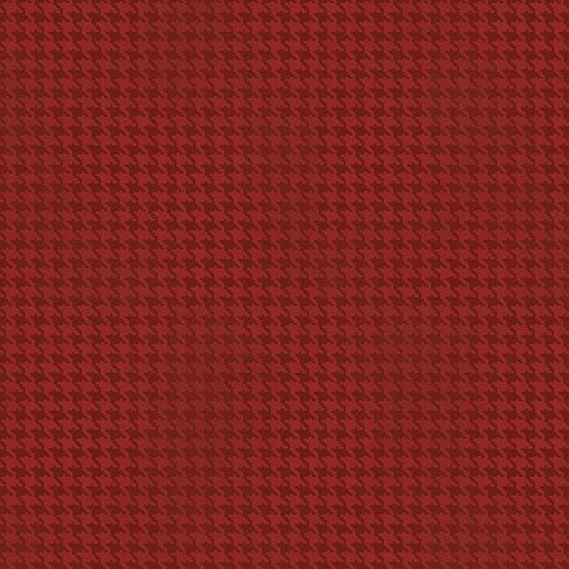 Blushed Houndstooth Red by Cheryl Haynes for Benartex Designer Fabrics - 7564-10
