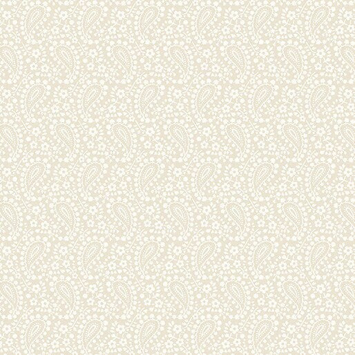 Classic Keepsakes Paisley Floral Ecru by Kanvas Studio for Benartex Designer Fabrics - 14650-07