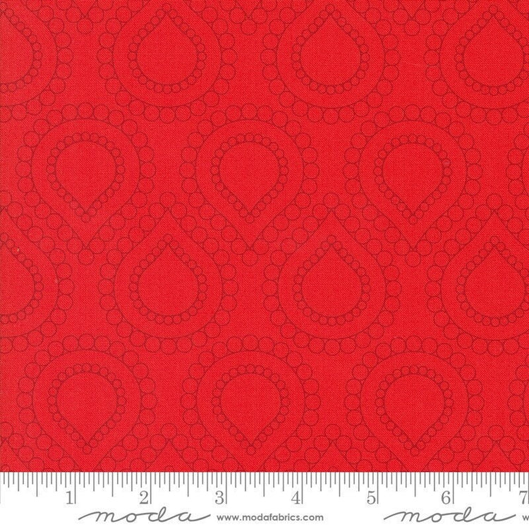 Rainbow Spice Beaded Lotus Burning Bush by Sariditty for Moda Fabrics - 45046 33