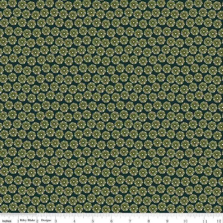 Christmas Is In Town Peppermints Forest by Sandy Grervais for Riley Blake Designs- C14743-FOREST