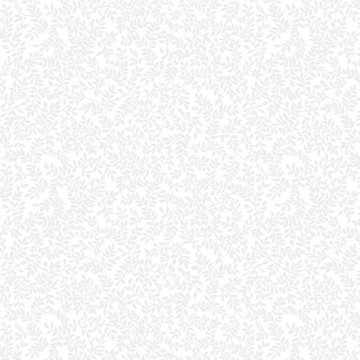 Classic Keepsakes Mini Ferns White by Kanvas Studio for Benartex Designer Fabrics - 14649-09