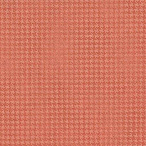 Blushed Houndstooth Coral by Cheryl Haynes for Benartex Designer Fabrics - 7564-21