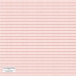 Jailhouse Stripes Ethel Light Pink by Poppie Cotton - JS24285