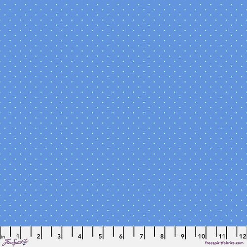 True Colors Tiny Dots Bluebell by Tula Pink for Free Spirit Fabrics - PWTP185.BLUEBELL