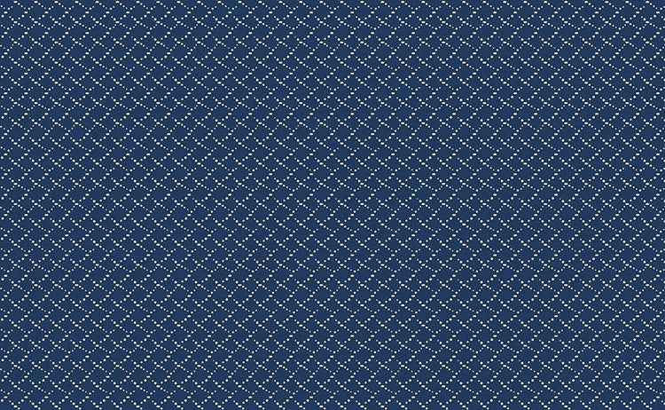 Classic Keepsakes In Blue Criss Cross Dots Navy Blue by Kanvas Studio for Benartex Fabrics - 14658-55