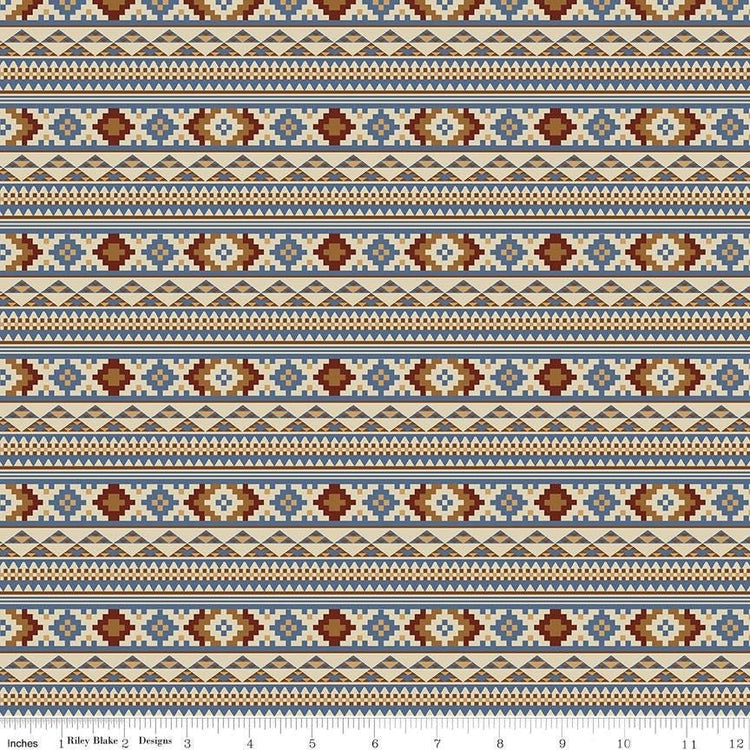 Back of the Chutes Stripe Parchment by Hugh Cabot for Riley Blake Designs - C10131-PARCHMENT