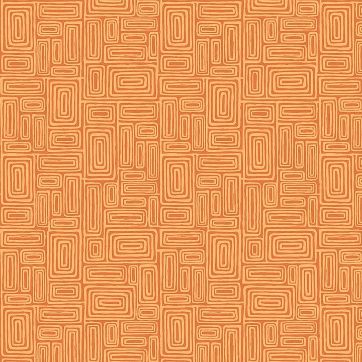Find Your Way Wander Orange by Lisa Ruble for Benartex Fabrics - 17138-22