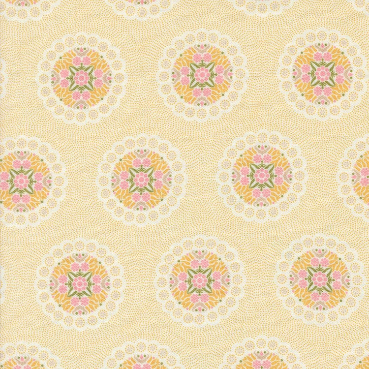 Sunday Brunch Mimosa Crepe Geometrics Blender Medallion by BasicGrey for Moda Fabrics - 30752 13