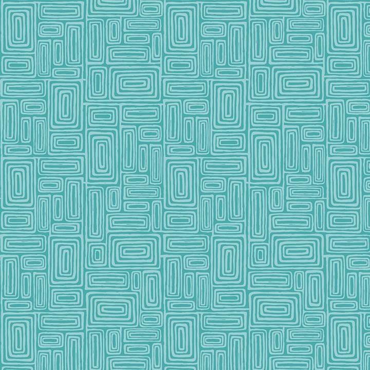 Find Your Way Wander Aqua by Lisa Ruble for Benartex Fabrics - 17138-24