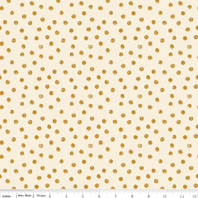 Blush 'n Butterscotch Dots Cream by Simple Simon & Company for Riley Blake Designs - C15593-CREAM