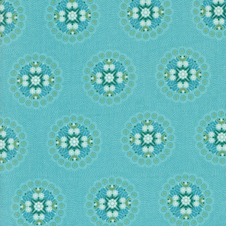 Sunday Brunch Mint Tea Crepe Geometrics Blender Medallion by BasicGrey for Moda Fabrics - 30752 15
