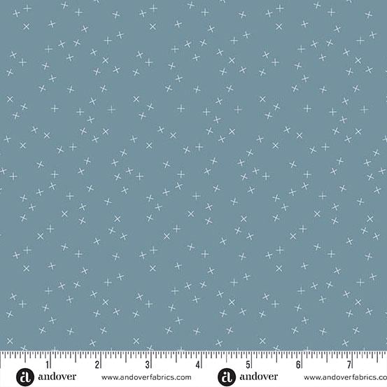 Crisscross Bluestone by Andover Fabrics - A-1345-B1