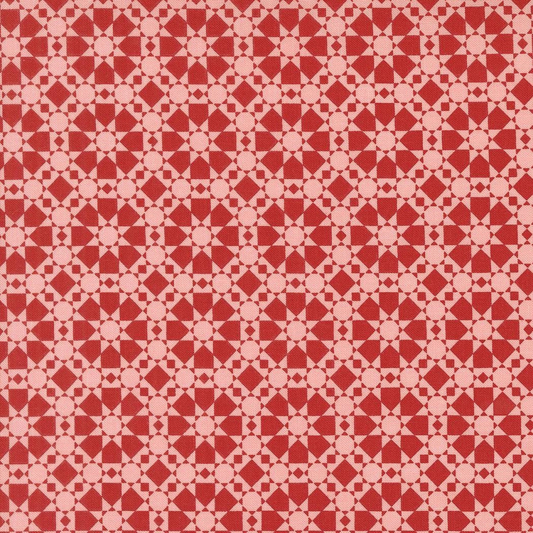 Threads Pink Quilted Star Geometrics by Sweetwater for Moda Fabrics - 55683 22