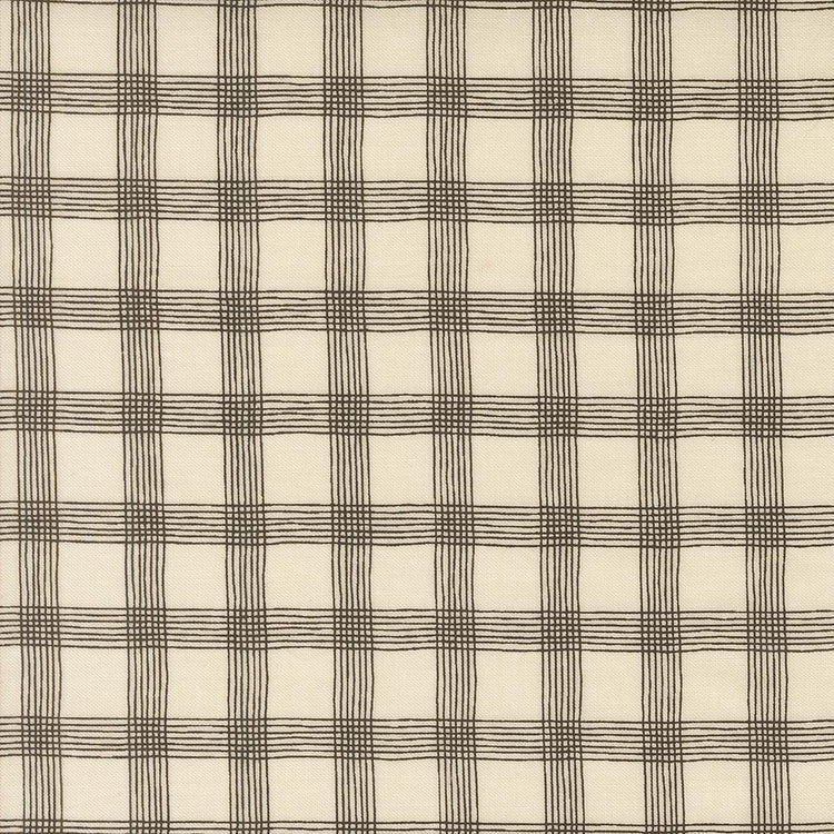 Threads Porcelain Black Plaid Checks and Plaids by Sweetwater for Moda Fabrics - 55684 25