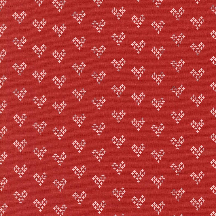 Threads Red Love Novelty Hearts by Sweetwater for Moda Fabrics - 55687 23