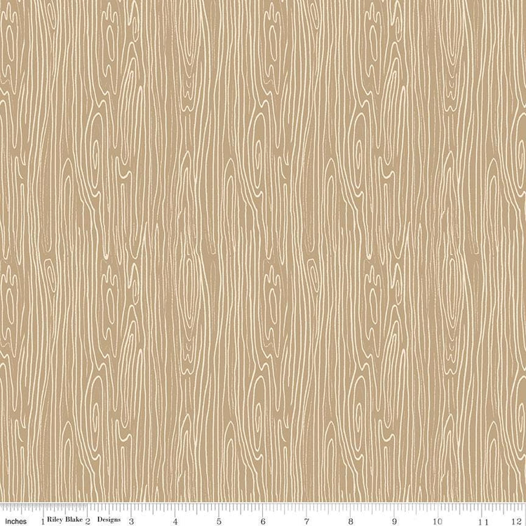 Pine Grove Woodgrain Tan by Riley Blake Designs - C15937-TAN