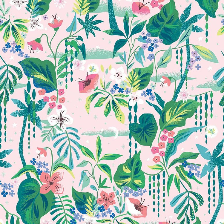 Forever Neverland Tropical Floral Pink by Jill Howarth for Riley Blake Designs - C15903-PINK