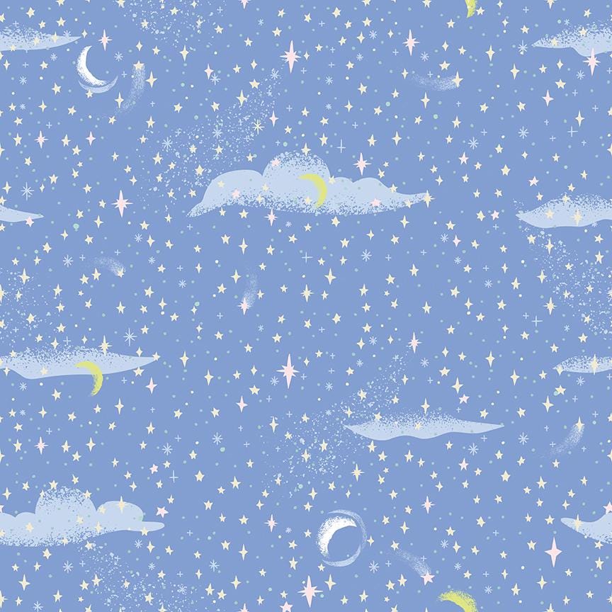 Forever Neverland Pixie Dust Periwinkle by Jill Howarth for Riley Blake Designs - C15905-PERIWINKLE
