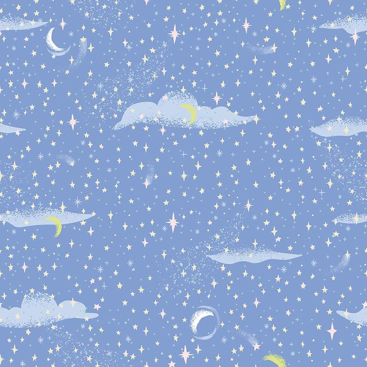 Forever Neverland Pixie Dust Periwinkle by Jill Howarth for Riley Blake Designs - C15905-PERIWINKLE