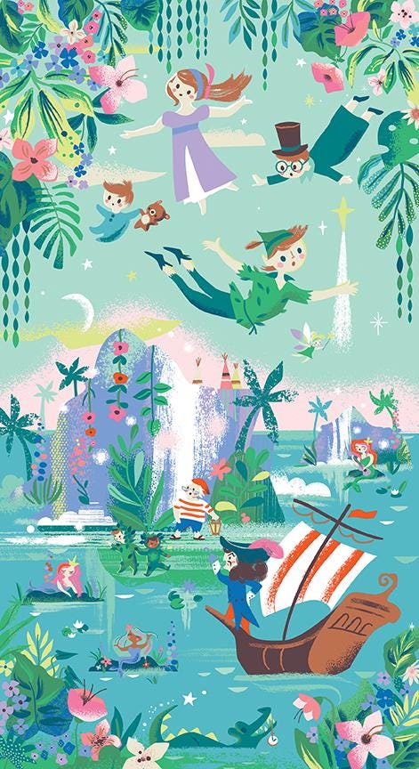 Forever Neverland Panel by Jill Howarth for Riley Blake Designs - PD15907-PANEL