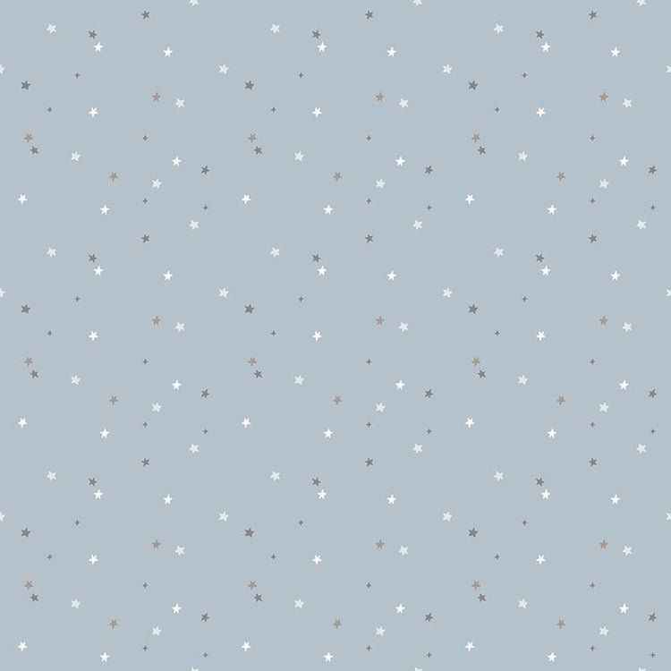 Till the Cows Come Home Stars Sky Flannel by The RBD Designers for Riley Blake Design - F16114-SKY