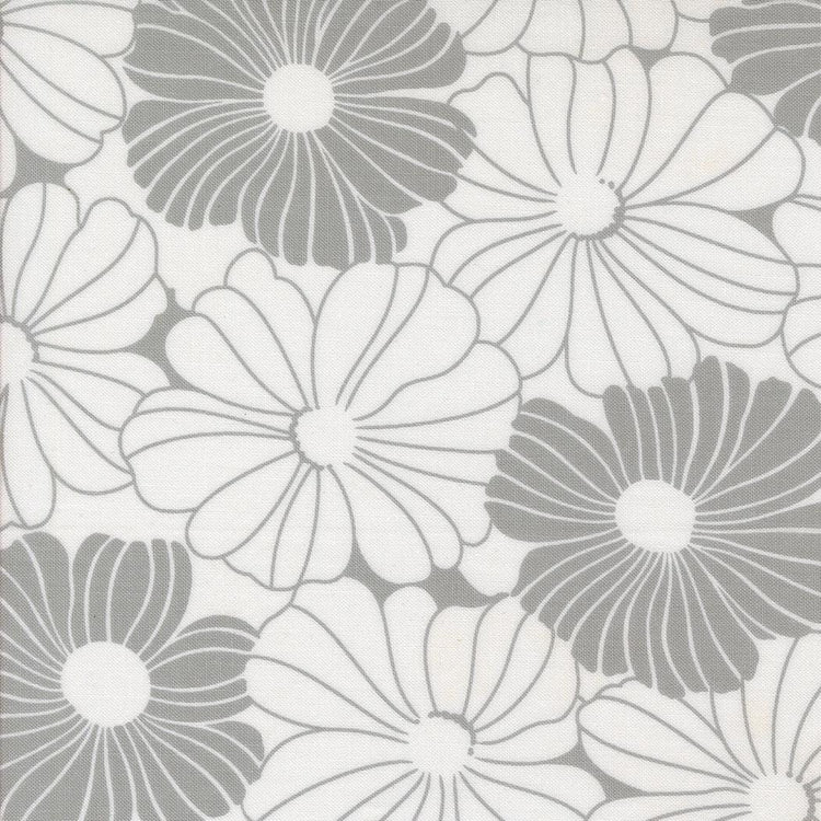 Color Crush Bloom Florals Off White Silver by V and Co. Vanessa Christenson for Moda Fabrics - 10880 11