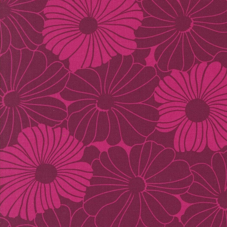 Color Crush Bloom Florals Magenta by V and Co. Vanessa Christenson for Moda Fabrics - 10880 22