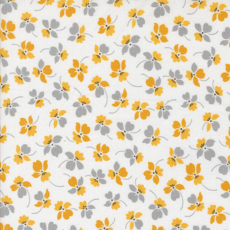 Color Crush Flourish Florals Off White Honey by V and Co. Vanessa Christenson for Moda Fabrics - 10882 11