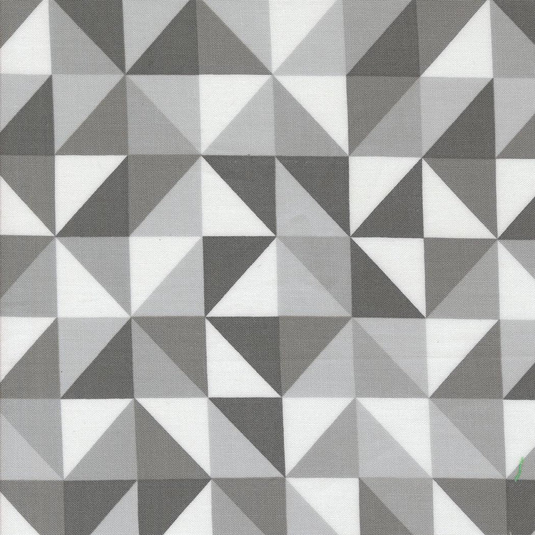 Color Crush Prism Geometric Half Square Triangle Silver by V and Co. Vanessa Christenson for Moda Fabrics - 10883 12