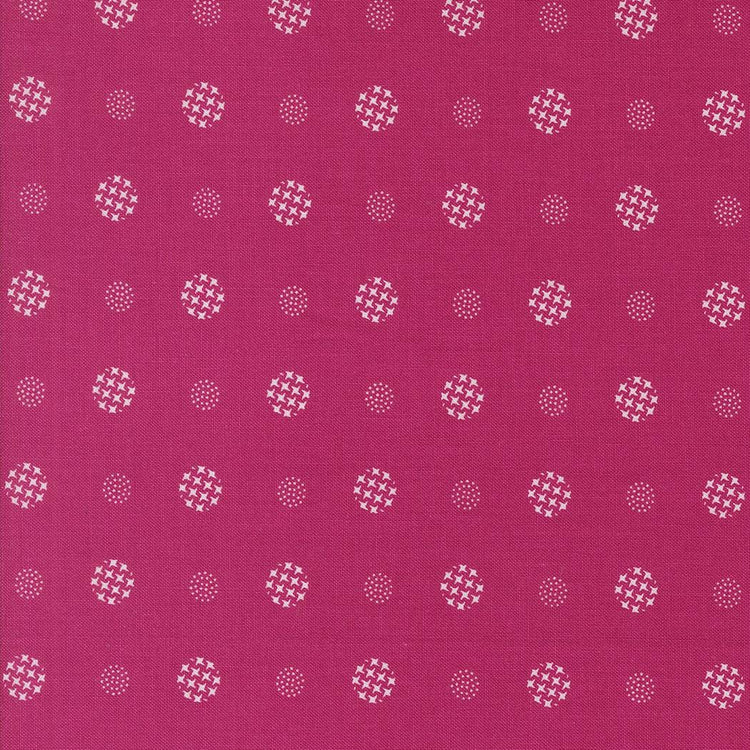 Color Crush Mod Dot Dots Magenta by V and Co. Vanessa Christenson for Moda Fabrics - 10886 42