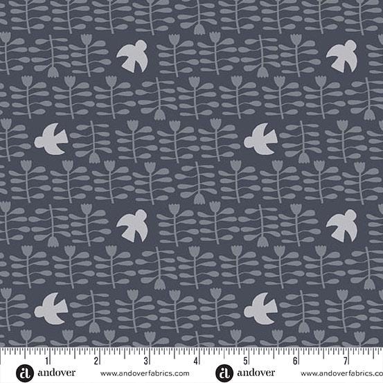 Conway Cottage Oxford Amongst the Flowers by Karen Lewis Textiles for Andover Fabrics - A-1417-B