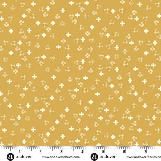 Conway Cottage Yellow Plus Point by Karen Lewis Textiles for Andover Fabrics - A-1418-Y