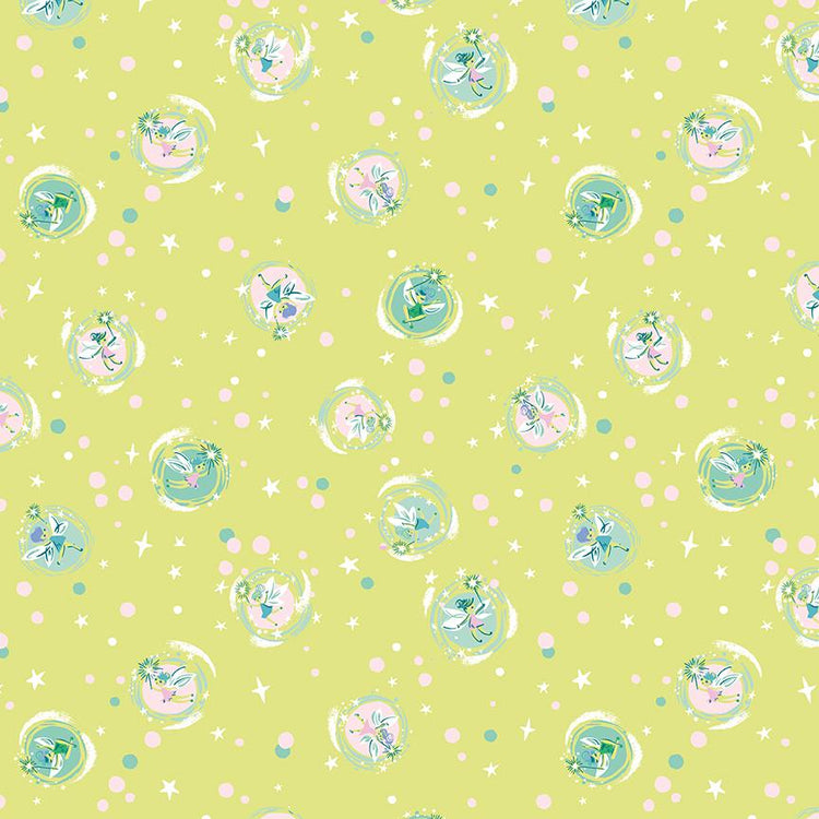 Forever Neverland Tink Lemongrass by Jill Howarth for Riley Blake Designs - C15904-LEMONGRASS