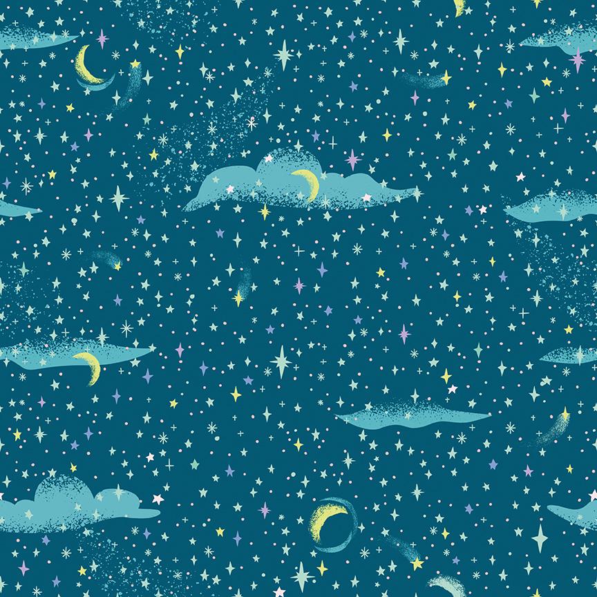 Forever Neverland Pixie Dust Night by Jill Howarth for Riley Blake Designs - C15905-NIGHT