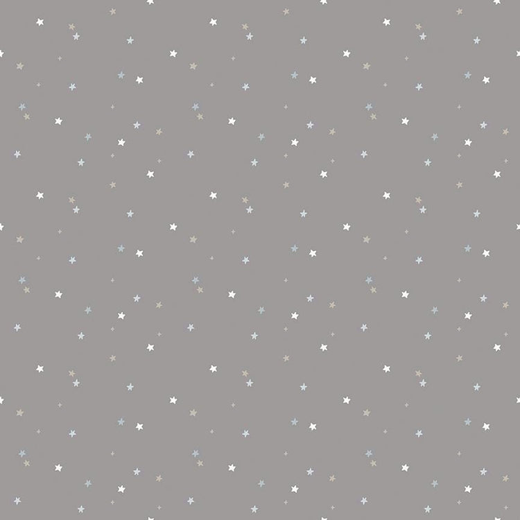 Till the Cows Come Home Stars Steel Flannel by The RBD Designers for Riley Blake Design - F16114-STEEL