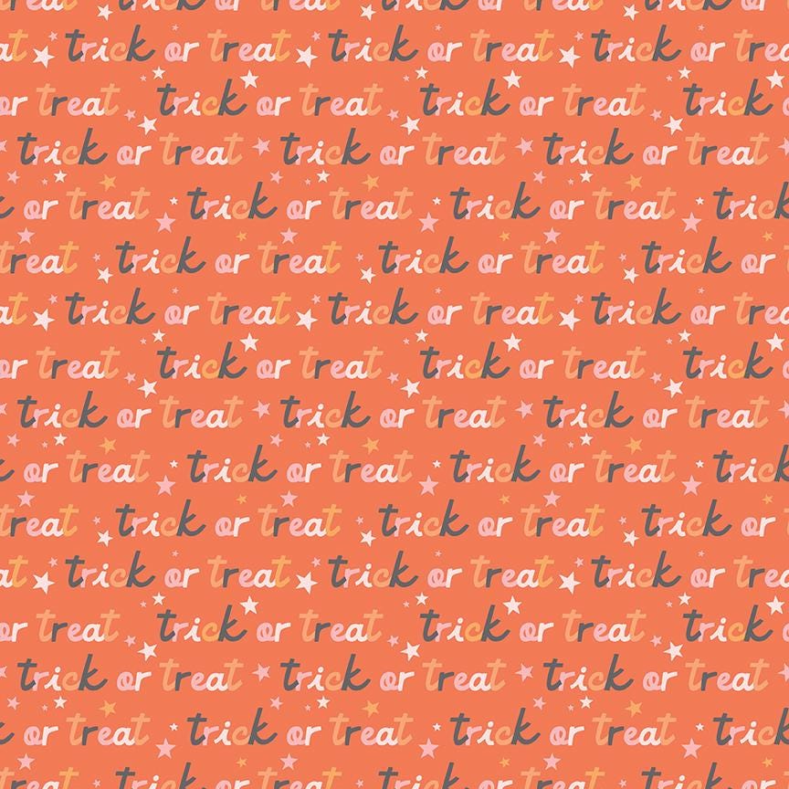 Hey Pumpkin Trick or Treat Orange by My Mind's Eye for Riley Blake Designs - C16034-ORANGE