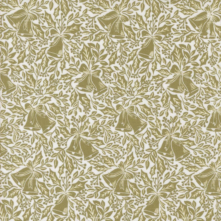 Berry And Pine Bell Song Blenders Bells Christmas Sage by Lella Boutique for Moda Fabrics - 5242 22