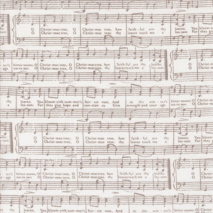 Berry And Pine O Christmas Tree Text and Words Music Notes Snow by Lella Boutique for Moda Fabrics - 5244 11