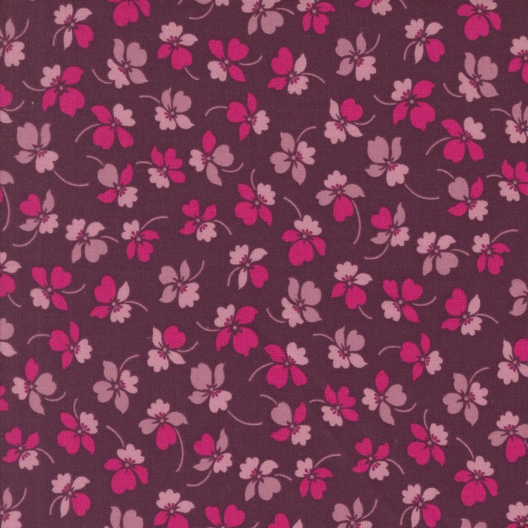 Color Crush Flourish Florals Plum by V and Co. Vanessa Christenson for Moda Fabrics - 10882 20