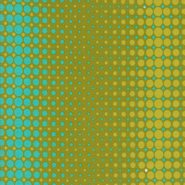 Color Crush Vibes Dots and Stripes Zest by V and Co. Vanessa Christenson for Moda Fabrics - 10885 18