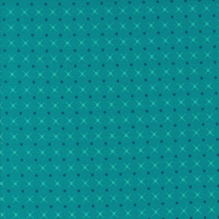 Color Crush X and O Blenders Dot Turquoise by V and Co. Vanessa Christenson for Moda Fabrics - 10887 16