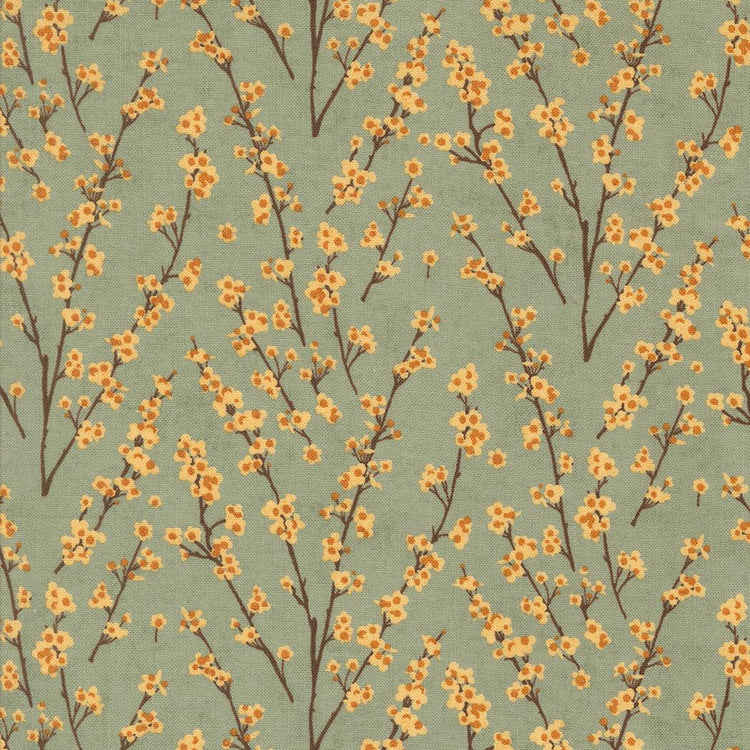 Acorn Hollow Sage Twiggy Florals by BasicGrey for Moda Fabrics - 30765 18
