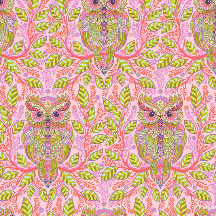 Full Moon Forest II Hootie Patootie Honey by Tula Pink for Free Spirit Fabrics - PWTP244.HONEY