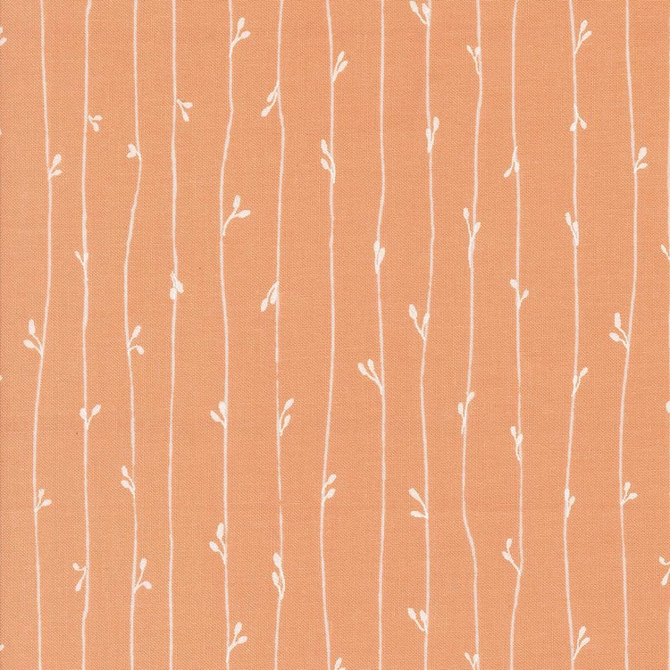 Rainier Leather Bound Book Stripes Peach by Jessica Rose for Moda Fabrics - 38146 21