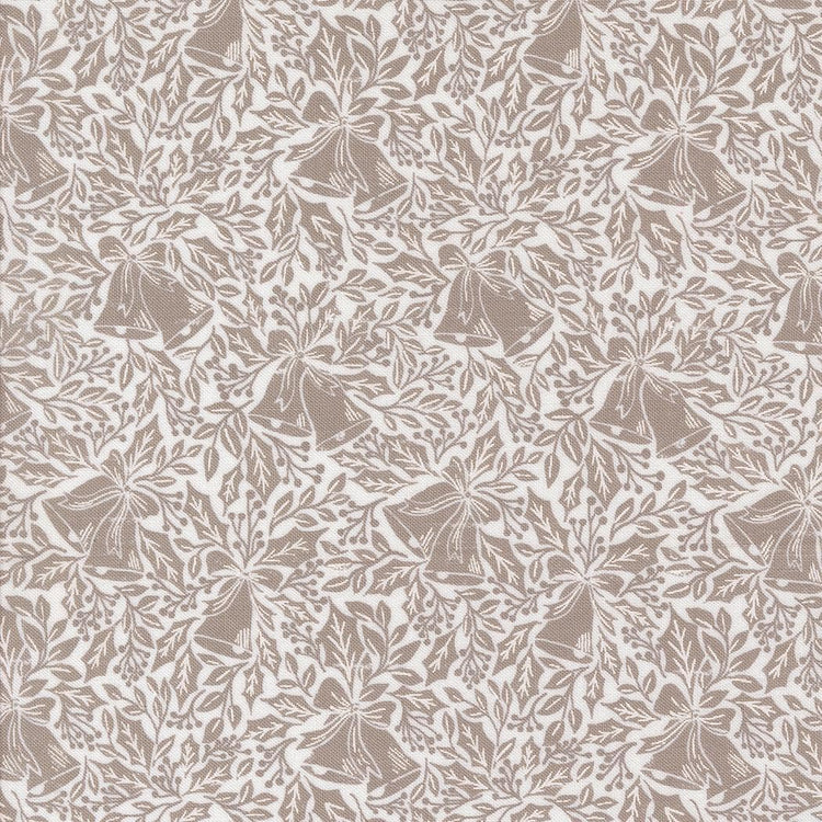 Berry And Pine Bell Song Blenders Bells Christmas Snow by Lella Boutique for Moda Fabrics - 5242 11